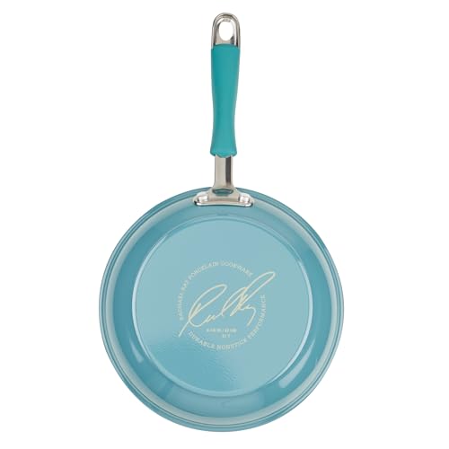 Rachael Ray Cook + Create Nonstick Frying Pan/Skillet, 8.5 Inch, Agave Blue