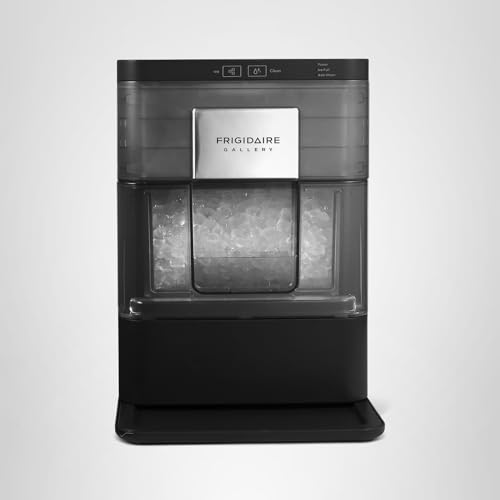 FRIGIDAIRE Gallery Countertop Crunchy Chewable Nugget Ice Maker, 44lbs per Day, Auto Self Cleaning, 2.0 Gen, Black