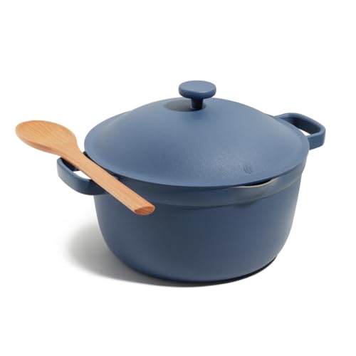 Our Place Perfect Pot, 5.5 Qt Ceramic Pot with Lid & Spatula, Patented 8-in-1, PFAS-Free Nonstick, Non-Toxic Cookware