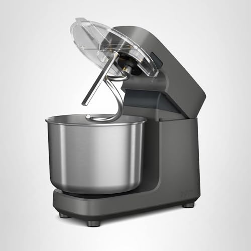 Ooni Halo Pro Spiral Mixer - Dough Stand Mixer with Attachments, 7.3 Quart Capacity and 58 Speed Settings - Charcoal Grey