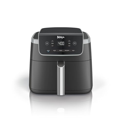 Ninja Air Fryer, 5 QT Capacity fit up to 4lbs of Fries, 5-in-1 Air Fry, Bake, Roast, Reheat, & Dehydrate, 400°F, Air Crisp