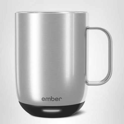 Ember Mug 2, 14 oz, Temperature Control Smart Mug, Stainless Steel