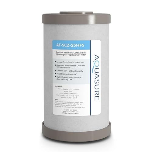 Fortitude V2 Series Sediment/Carbon/Zinc Bacteria Inhibiting Triple Purpose Replacement Filter - Standard (Sediment/Carbon/Zinc, Standard)