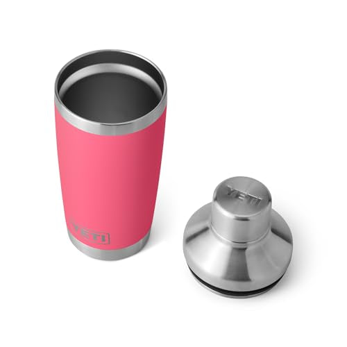 YETI Rambler 20 oz Cocktail Shaker, Stainless Steel, Vacuum Insulated, Tropical Pink
