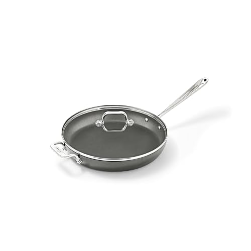 All-Clad HA1 Hard Anodized Nonstick Fry Pan 12 Inch Induction Oven Broiler Safe 500F, Lid Safe 350F Pots and Pans, Cookware