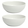 Gibson Home Extra Large Serving Bowls Set of 2-100 oz 10-Inch White Porcelain Salad Bowl Set, Stackable Ceramic Kitchen Bowls, Dishwasher & Microwave Safe