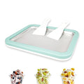Rolled Ice Cream Maker, Instant Ice Cream Maker, Instant Gelato Pan/Roll, Homemade DIY for Fun Parent-Child Activities Families Mint Green