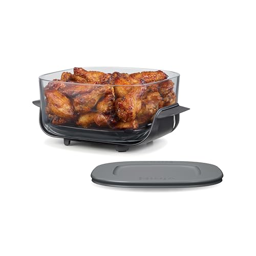 Ninja 4-QT CleanCrisp Glassware Container with Storage lid, Compatible with Ninja Crispi FN101 & AS101 Series