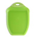Dexas Chop & Scoop Cutting Board, 9.5 x 13 Inch, Solid Green, BPA-Free Dishwasher Safe Kitchen Prep Board with Handle