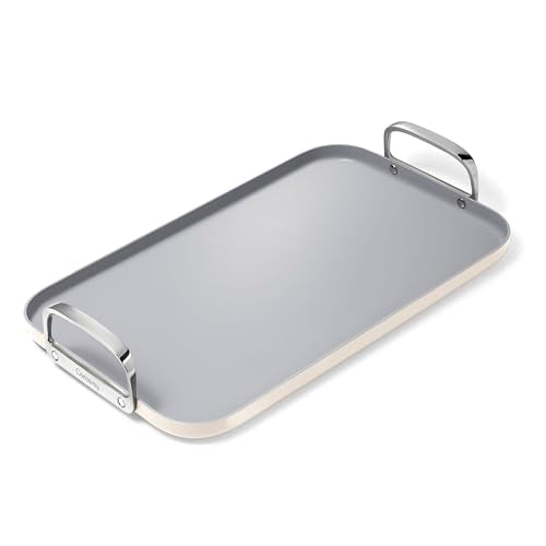 Caraway Double Burner Griddle, 19x12” Griddle Pan, Non-Stick Ceramic Coated, Non Toxic, PTFE & PFOA