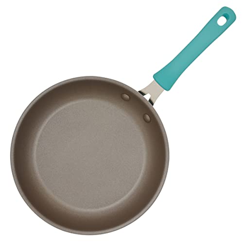 Rachael Ray Cook + Create Aluminum Nonstick Cookware Set, 10-Piece, Agave Blue