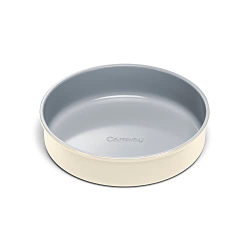 Caraway 9” Circle Pan, Non-Stick Ceramic Coating, Free From Forever Chemicals, Perfect for Birthday Cakes, Tartes, &