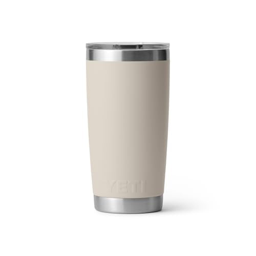 YETI Rambler 20 oz Tumbler, Stainless Steel, Vacuum Insulated with MagSlider Lid, Cape Taupe
