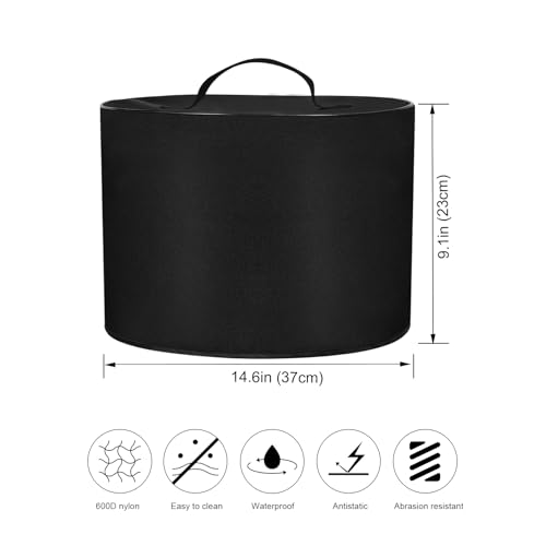 Cooker Dust Cover Heavy Duty Nylon Waterproof Cooker Cover Case for RIO Mini 7-in-1 Multi-Cooker, Pressure Cooker, Slow cook, Sauté, Steam, Rice Maker,4QT (Black)