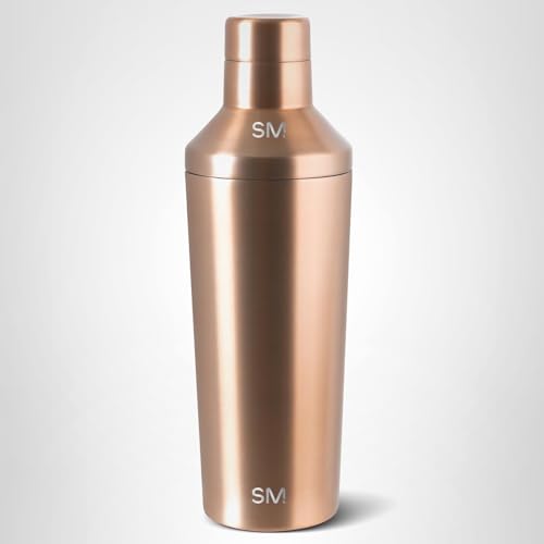 Simple Modern Cocktail Shaker Set with Jigger Lid | Stainless Steel Boston Shaker Insulated Martini Mixer for Mocktails | Gifts for Men Women Him Her | Classic Collection | 20oz | Metallic Gold