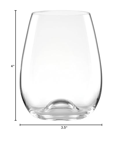 Lenox Tuscany Classics Stemless Glass Set, Buy 4 Get 6, 2.6 LB, Clear