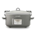 Crock-Pot Locking Lid 6qt Cook and Carry Programmable Slow Cooker Moonshine Green (Grey)