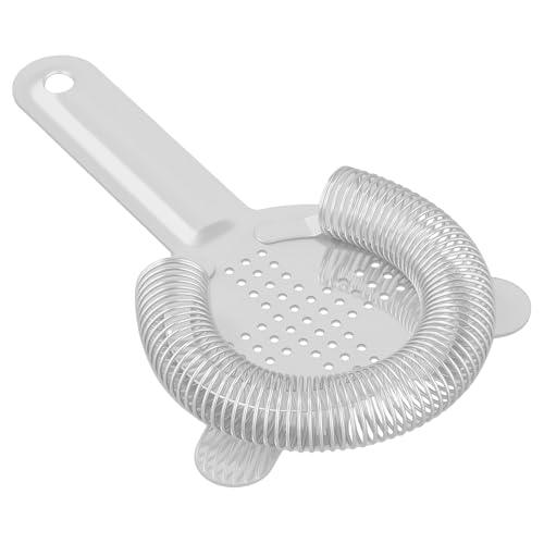 HEIHAK 10 PCS Cocktail Strainer Bulk, 3.9 X 6.5 Inch Stainless Steel Bar Strainer, Bar Tools Drink Strainer for Home and Professional Bartenders