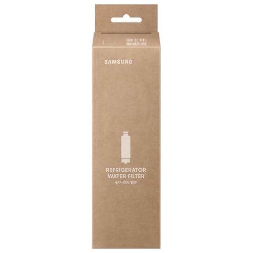 Samsung HAF-QIN/EXP Genuine Refrigerator Water Filter, Reduces 99% of Harmful Contaminants for Clean, Clear Drinking Water, 6-Month Life, Easy Install, Pack of 1