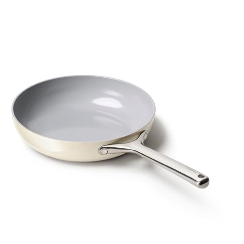 Caraway Nonstick Ceramic Frying Pan (2.7 qt, 10.5"), Non Toxic, PTFE & PFOA
