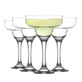 LAV Margarita Glasses Set of 4 - Margarita Cocktail Glasses 10.25 oz - Clear Daiquiri Glasses for Parties - Classic Cocktail Drinking Glasses for Frozen Drinks