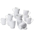 Amazon Basics Porcelain Heat Resistant Coffee Mugs, Microwave and Oven Safe, 12 oz, White, 12 Count
