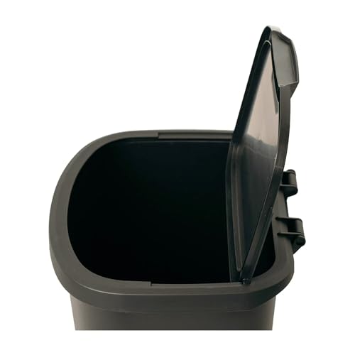 Kitchen Trash can, 11 gallons, Black, Plastic, flip-top, Suitable for Kitchens, bathrooms, and Offices.