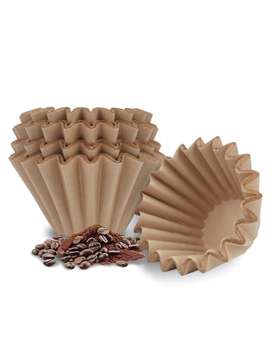 Disposable Small Coffee Filters,100PCS Unbleached Basket Coffee Paper Filter for Ninja Pods & Grounds Specialty Single-Serve