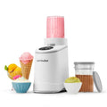 nutribullet Chill Ice Cream Maker, for Gelato, Sorbet, Frozen Yogurt, Smoothie Bowls, Compact Size, (2) Dishwasher Safe 16 oz. Pint Cups with Lids, White, NBD50100AW