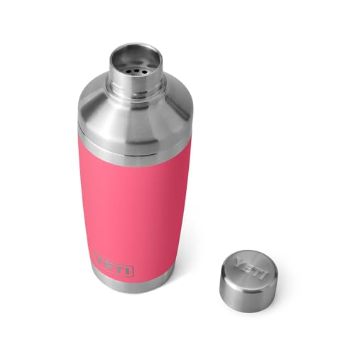 YETI Rambler 20 oz Cocktail Shaker, Stainless Steel, Vacuum Insulated, Tropical Pink