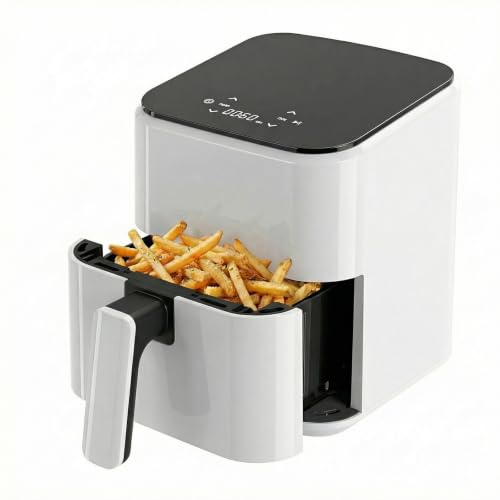 DUMOS 3 Qt Air Fryer, Compact Digital Airfryer with Auto Shut-Off, Fast Cooking for Quick Easy