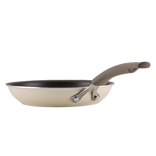 Rachael Ray Cook + Create Aluminum Nonstick Cookware Set, 10-Piece, Almond