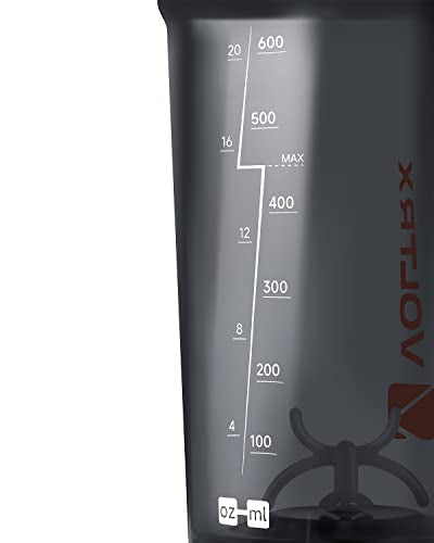 VOLTRX Electric Protein Shaker Bottle - USB Rechargeable Mixer Cup for Shakes and Meal Replacements, BPA-Free Tritan, 20oz