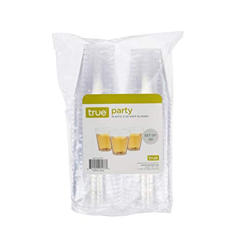 True 2oz. Clear Party Shot Glasses, Disposable Shot Glasses, Football Cups, Football Game, Sports & Outdoors, Football Accessories, Set of 50
