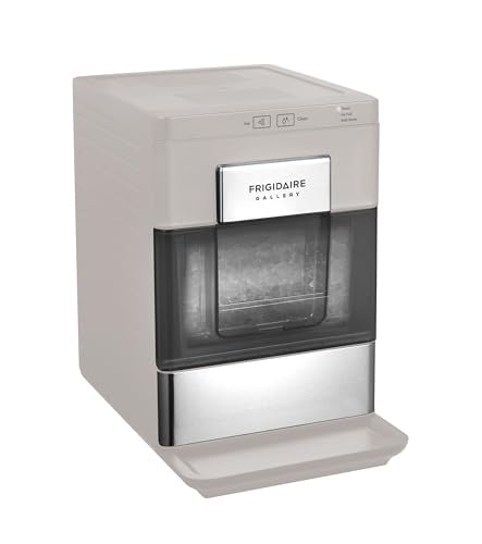 Frigidaire Gallery, 33 Lbs. Countertop Ice Maker, Nugget Shaped Ice, Stainless Steel Trim (Grey)