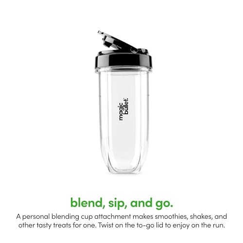 magic bullet Combo Blender, 600W, 48oz Pitcher, 16oz Cup with To-Go Lid, Easy Cleaning, Cross Blade, for Smoothies, Sauces, Shakes, Salsa, Hot Blends, Silver, MBF50200