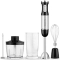 Djecak Orla 1100W 5-in-1 Immersion Blender Handheld, 30 Speed Stick Blender with Turbo, 15,500 RPM, Includes Whisk, Milk Frother, 500ml Chopper & 600ml Beaker Black