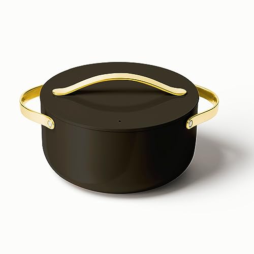 Caraway Nonstick Ceramic Dutch Oven Pot with Lid (6.5 qt, 10.5"), Non Toxic, PTFE & PFOA