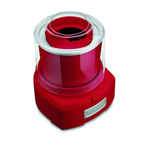 Cuisinart Ice Cream Maker Machine, 1.5 Quart Double Insulated Machine, Sorbet and Frozen Yogurt Maker, Ready in 20 Minutes, ICE-21RP1, Red
