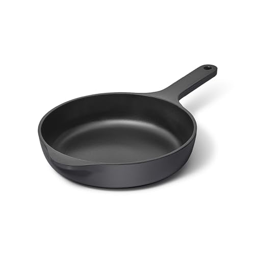 Caraway Cast Iron Skillet, 8” Enameled Cast Iron Pan With 3 Layer Enamel Coating, No Seasoning