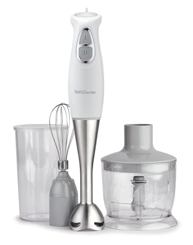 Betty Crocker 2-Speed Immersion Blender, 250 Watts, BC-4306W, White