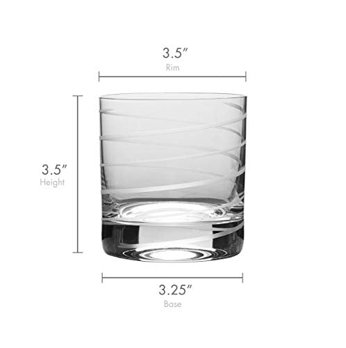 Mikasa Cheers Double Old Fashioned Glass, 12.75-Ounce, Set of 4