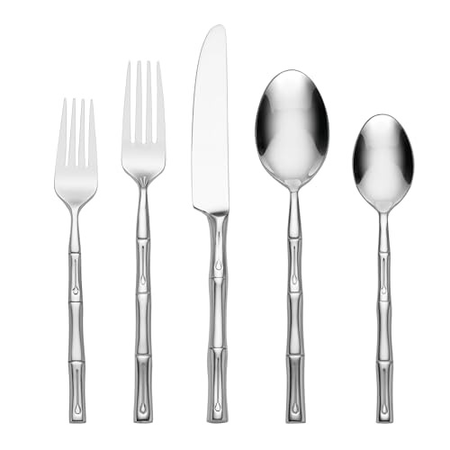 Hampton Forge Hampton Signature – Bamboo – 20 Piece Flatware Set, Service for 4