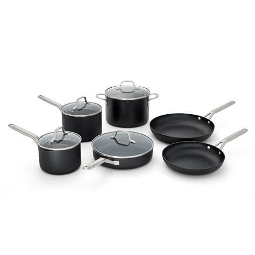 Calphalon Hard-Anodized Nonstick 10-Piece Cookware Set