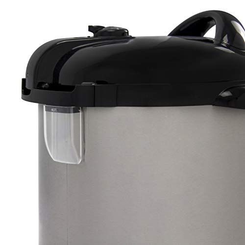 NESCO NPC‑9 Smart Electric Pressure Canner and Cooker for Home Food Preservation, 9.5‑Quart Stainless Steel with Digital Controls