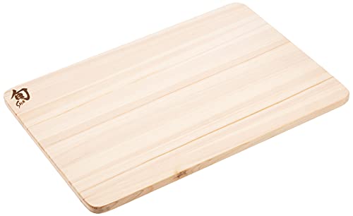 Shun Cutlery Medium Hinoki Cutting Board, 15.75" x 10.75" Wooden Japanese Chopping Board for Kitchen, Medium-Soft Wood Preserves Knife Edges, Forest Stewardship Council Certified