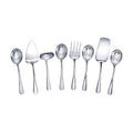 Mikasa Gourmet Basics Kaylee 8-Piece Serving Set, 18/0 Stainless Steel, Ladle, Lasagna Server, Cake Server, Tablespoons, Cold Meat Fork, Dishwasher Safe