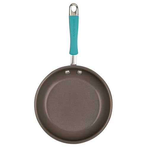 Rachael Ray Cook + Create Nonstick Frying Pan/Skillet, 8.5 Inch, Agave Blue