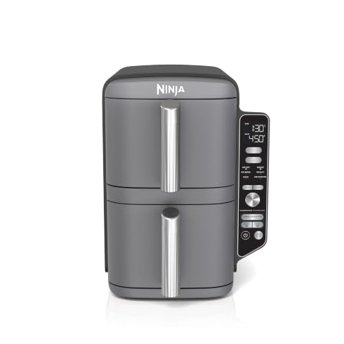 Ninja Air Fryer, 10QT DoubleStack XL 2-Basket, Compact Design, Cooks 5lb Whole Chicken, Feeds Up to 8