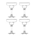 Cristar Margarita Glasses Set Of 4, 10oz Coupe Glasses, Made In Columbia, Tempered Rim, Dishwasher-Safe, Lead-free Cocktail Bar Glasses With Stem For Martinis, Mojitos, Pina Colada & Dessert Glasses.